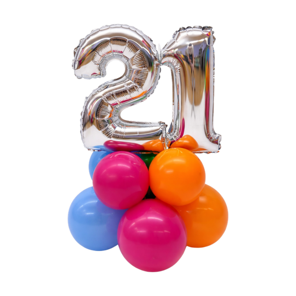Balloon Base with Double 14" Numbers