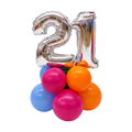 Balloon Base with Double 14" Numbers
