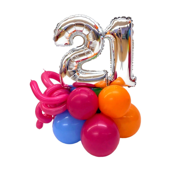 Centerpiece - Double 14" Numbers with Curls